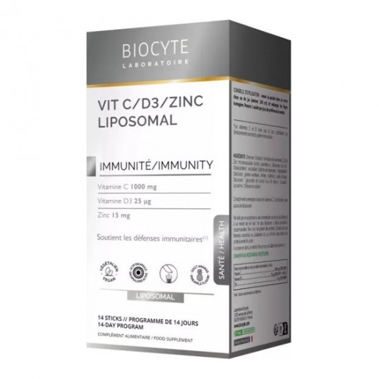 Biocyte Vit C/D3/Zinc Liposomal 14 sticks