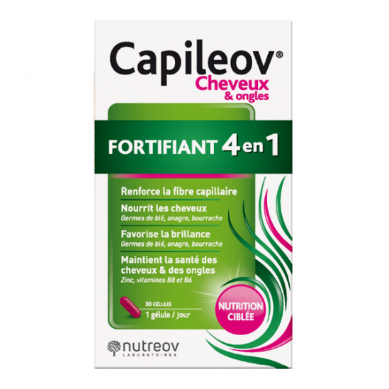 Nutreov Capileov Fortifiant 4 en 1 cheveux et ongles 30 gélules