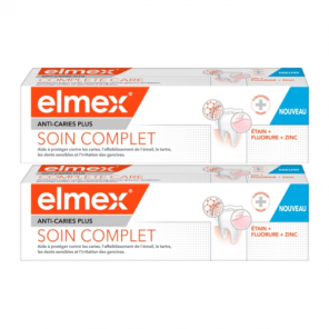 Elmex Anti-Caries Plus dentifrice soin complet lot de 2x75ml
