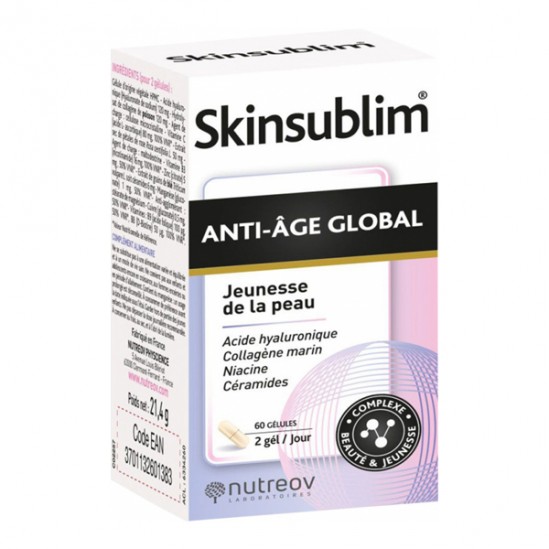 Nutreov Skinsublim Anti-Âge Global jeunesse de la peau 60 gélules