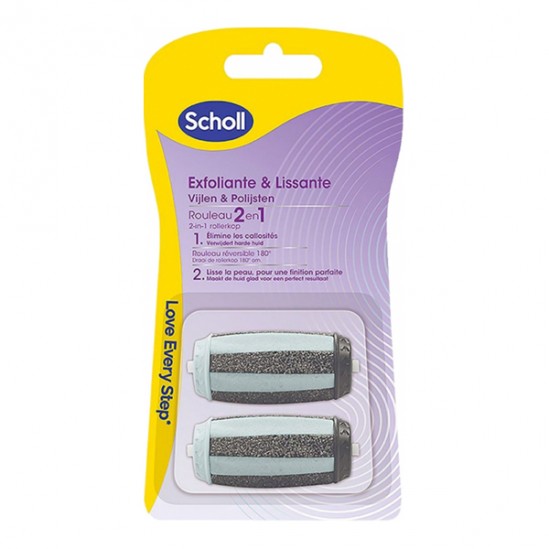 Scholl Exfoliante & Lissante rouleaux de remplacement 2 en 1