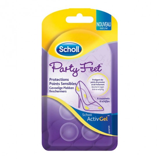 Scholl Party Feet protections points sensibles 6 coussinets