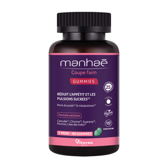 Manhaé Coupe Faim 60 gummies