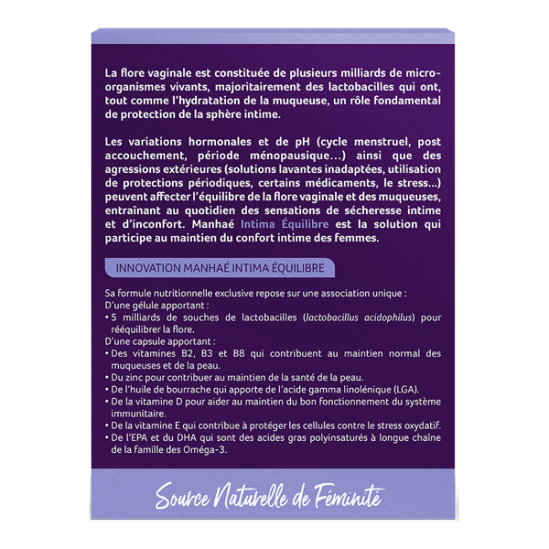 Manhaé Intima Equilibre 30...