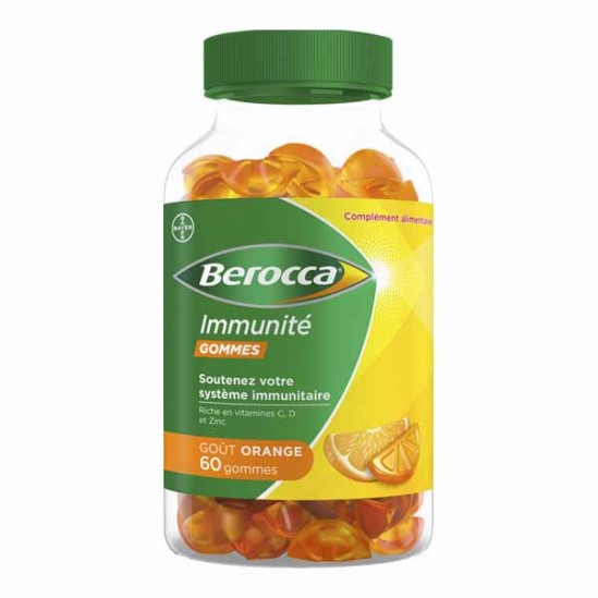 Berocca Immunité goût orange 60 gommes