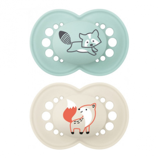 MAM Original 2 sucettes silicone +18mois, classic