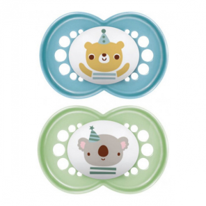 MAM Original Sucettes orthodontiques 18+ mois motifs animaux  lot de 2