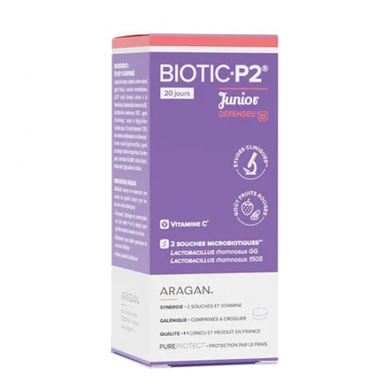 Aragan Biotic P2 Junior Défense 20 comprimés