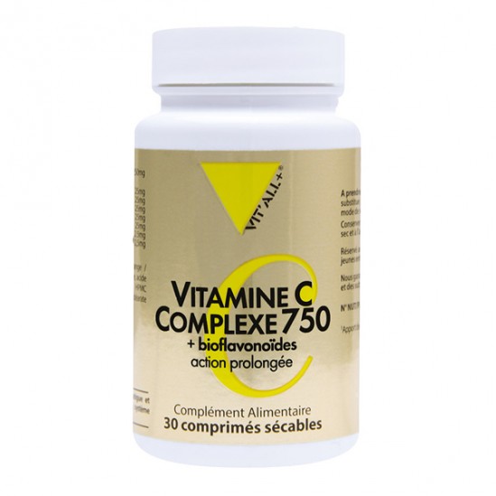 Vitall+ Vitamine C Complexe 750+ bioflavonoïdes 250 comprimés
