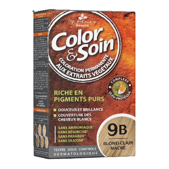 Les 3 Chênes Color & Soin coloration permanente 9B blond clair nacré