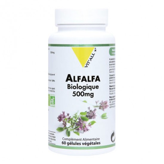 Vitall+ Alfafa Bio 500mg 60 gélules