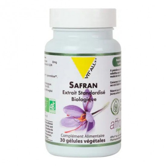 Vitall+ Safran Bio 30 gélules végétales