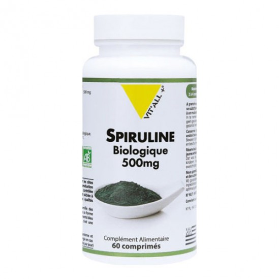 Vitall+ Spiruline Bio 500mg 60 comprimés