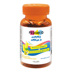 Pediakid Gommes Oméga 3 pilulier de 60 oursons