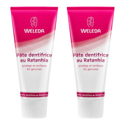 Weleda pâte dentifrice au ratanhia haleine fraiche bio lot de 2 x 75ml