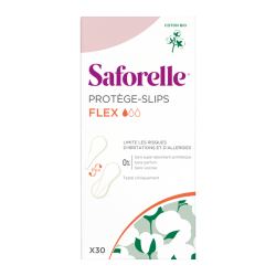 Saforelle 30 protège-slips flex coton bio