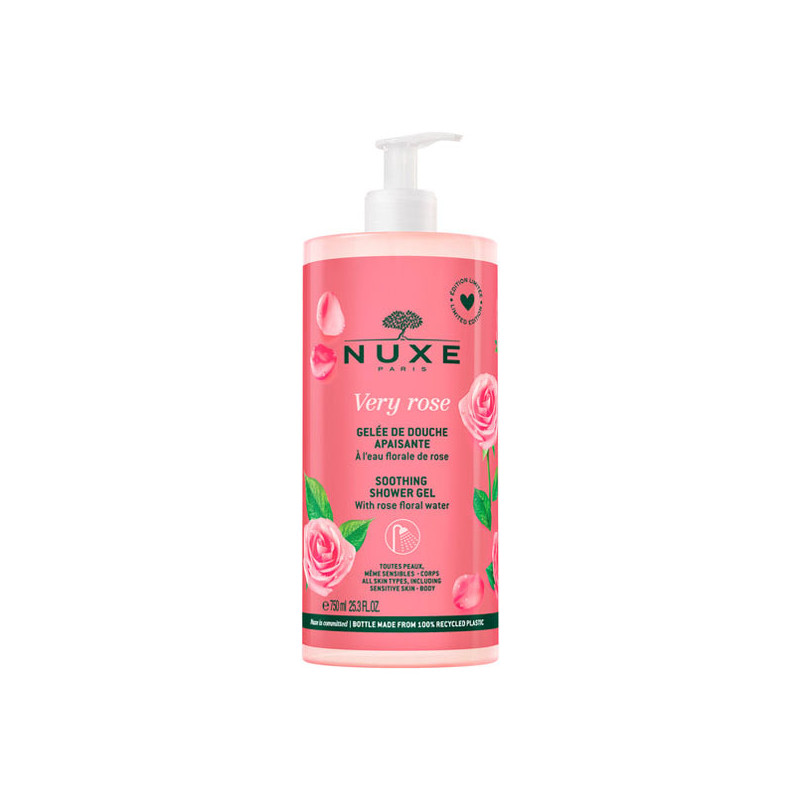 Nuxe Very Rose Gelée de douche apaisante 750ml