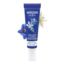 Weleda Soin yeux & lèvres redensifiant gentiane bleue et edelweiss bio 10ml