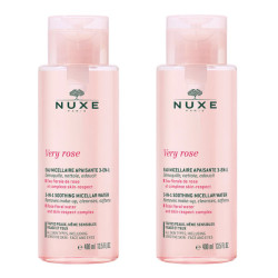 Nuxe Very Rose Eau Micellaire Apaisante 3 en 1 Lot de 2 x 400ml